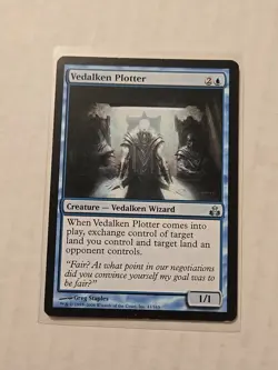 Vedalken Plotter - Guildpact - MP - Uncommon - Creature - MTG - Image 1