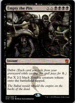 Magic the Gathering Empty the Pits Khans of Tarkir MTG Free Shipping! - Image 1