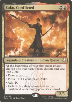 MTG Zuko, Conflicted (0253) *Non-Foil* Base Rare Avatar NM/MT Free Ship - Image 1