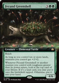 Fecund Greenshell (Foil) - 362 - Bloomburrow- Near Mint - MTG - Image 1