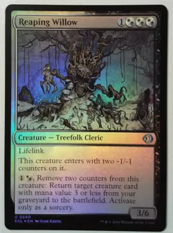 Reaping Willow *FOIL Uncommon* Magic MtG x1 Lorwyn Eclipsed - Image 1