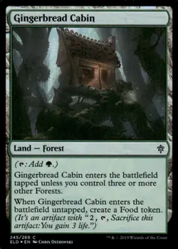 Gingerbread Cabin C Throne of Eldraine Foil 245 MTG NM - Image 1