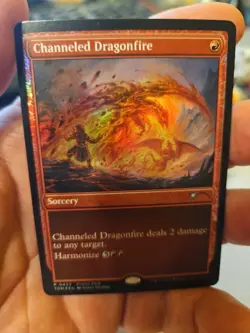 MTG - Tarkir Dragonstorm Promo Pack - Channeled Dragonfire - NM - Foil - Image 1