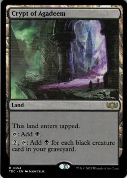 MTG Crypt of Agadeem (354) | NM | Commander: Tarkir: Dragonstorm {TDC} - Image 1
