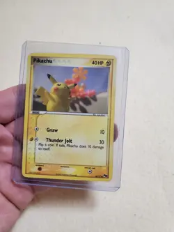DAMAGED Pokemon 2005 Pikachu 16/17 Common Pop Series 2 - Image 1