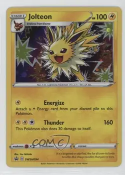 Cosmos Holo - Jolteon (Battle Styles Blisters) Pokemon Sword & Shield Black Star - Image 1