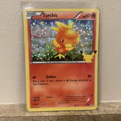 Pokemon TCG - Torchic - McDonald's 25th Anniversary Celebration 11/25 Holo 2021 - Image 1
