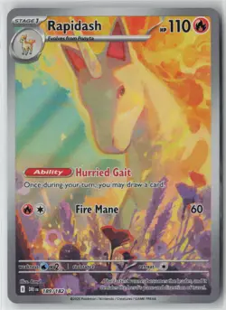 Pokemon Rapidash Holo #189/182 SV10: Destined Rivals Near Mint or Better - Image 1