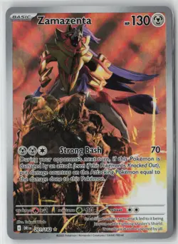 Pokemon Zamazenta Holo #201/182 SV10: Destined Rivals Near Mint or Better - Image 1