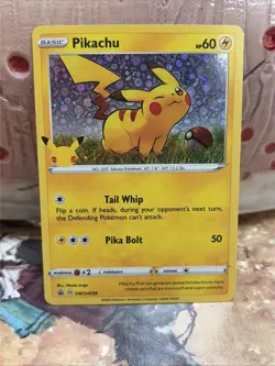 Pokemon TCG Pikachu SWSH039 Holo General Mills Promo 25th Anniversary 🔥⚡NM - Image 1