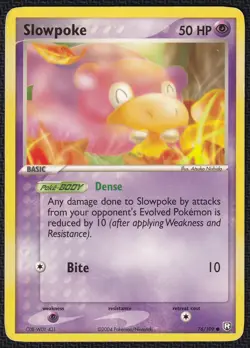 Pokemon Slowpoke 76/109 Common EX Team Rocket Returns - Image 1