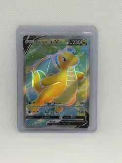 2022 Pokemon Go Full Art Rare Holo Dragonite V #076/078 - Image 1