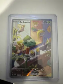 Pokemon TCG Bulbasaur Stellar Crown Illustration - Image 1