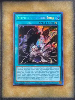 Yugioh Deception of the Sinful Spoils MP25-EN113 Secret Rare 1st Ed NM - Image 1