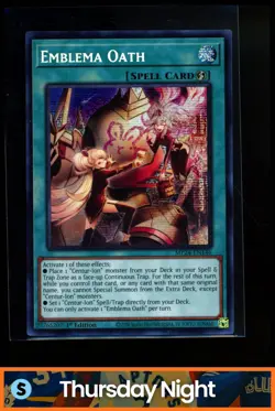 2024 YU-GI-OH! 25TH ANNIVERSARY TIN: DUELING MIRRORS ENGLISH 1ST ED EMBLEMA OATH - Image 1