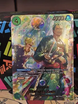 In Hand! English One Piece The Azure Sea's Seven SP Roronoa Zoro PRB02-006 NM - Image 1