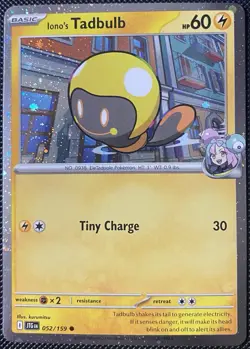 Iono's Tadbulb - (Cosmos Holo) 052/159 Miscellaneous Cards *Swirl* Pokemon - Image 1