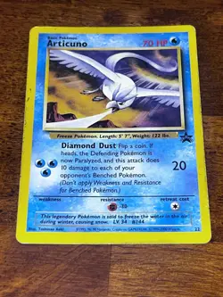 2000 Pokemon TCG Articuno Black Star Promo 22 WOTC Vintage Card - Image 1
