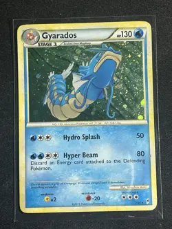 2011 Pokemon Card Call of Legends Gyarados #7/95 Rare Holo - MP - Image 1