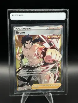 Bruno 158/163 Battle Styles Full Art Ultra Rare Pokemon TCG Card - Image 1