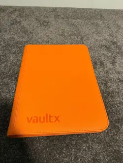 Vault X Neon Orange 9-Pocket Exo-Tec Zip Binder - 360 Cards - Image 1