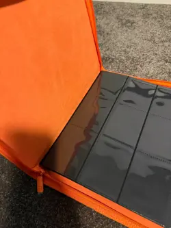 Vault X Neon Orange 9-Pocket Exo-Tec Zip Binder - 360 Cards - Image 3