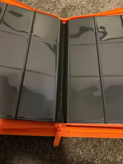 Vault X Neon Orange 9-Pocket Exo-Tec Zip Binder - 360 Cards - Image 4