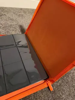 Vault X Neon Orange 9-Pocket Exo-Tec Zip Binder - 360 Cards - Image 5