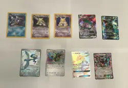 POKEMON CARD LOT: BASE SET ALAKAZAM, TEAM ROCKET, RAYQUAZA COLLECTION, AND MORE - Image 1