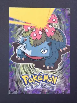 Pokemon Topps Card - Venusaur E3 of 12 Non Holo Black Label - Image 1