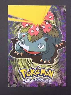 Pokemon Topps Card - Venusaur E3 of 12 Non Holo Blue Label - Image 1