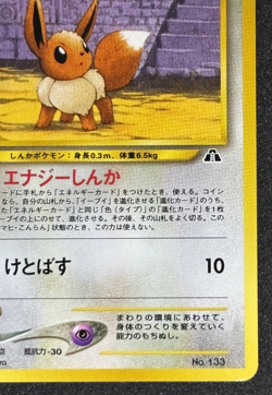 Eevee Neo Premium File 2 Promo No.133 Old Back 2000 Japanese Pokemon Card - Image 5