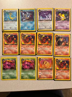 1999 (8) Pokemon Card Lot - Dark , First edition, Team rocket - Image 2