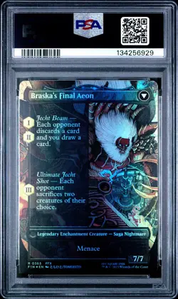 2025 MTG FINAL FANTASY BRASKA'S FINAL AEON/JECHT, RELUCTANT GUARDIAN PSA 10 - Image 2