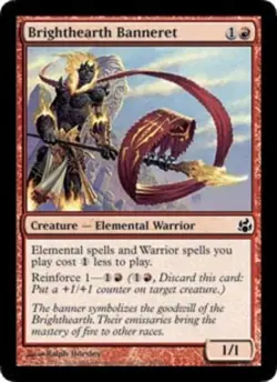 Brighthearth Banneret ~ Lightly Played Morningtide MTG Magic UltimateMTG Red Car - Image 1