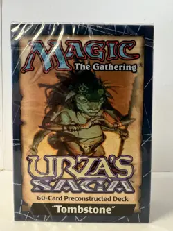 Magic The Gathering Urza's Saga TOMBSTONE ~ Theme Deck ~ SEALED ~ MTG ~ B - Image 1