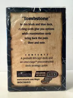 Magic The Gathering Urza's Saga TOMBSTONE ~ Theme Deck ~ SEALED ~ MTG ~ B - Image 3