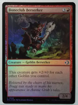Boneclub Berserker *FOIL Common* Magic MtG x1 Lorwyn Eclipsed - Image 1