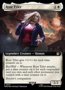 1 x Rose Tyler - Surge Foil - Extended Art - Universes Beyond: Doctor Who - Ligh - Image 1