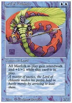 MTG Lord of Atlantis, Revised Edition, Heavily Played, English - Image 1