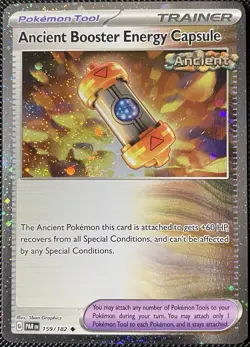 Ancient Booster Energy Capsule 159/182 Holo *Swirl* Pokemon Card - Image 1
