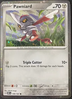 Pawniard - (Cosmos Holo) 148/197 Miscellaneous Cards & Products *Swirl* Pokemon - Image 1