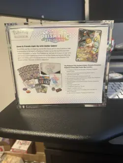 Pokemon Prismatic Evolutions Pokemon Center Elite Trainer Box ETB W Acrylic Case - Image 2