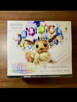Pokemon Prismatic Evolutions Pokemon Center Elite Trainer Box ETB W Acrylic Case - Image 3