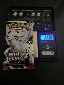 Heavy! 22.30g Pokemon TCG SV10.5 White Flare Booster Pack Sealed! - Image 1