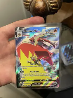 Pokemon EN Blaziken VMAX Full Art Rapid Strike Holo Silver Tempest TG15/TG30 NM - Image 1