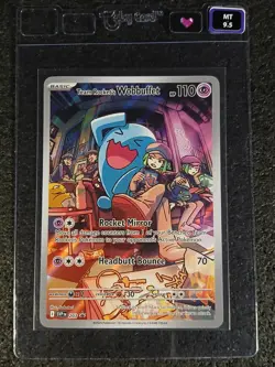 2025 Pokemon Team Rocket's Wobbuffet 203 BSP Promo - Taby CardT MINT 9.5 - Image 1