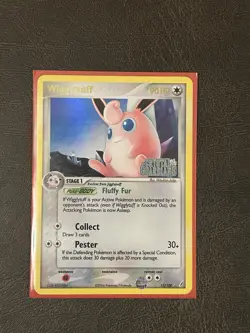 2006 Pokemon Crystal Guardians Stamped Holo 13/100 Wigglytuff - Image 1