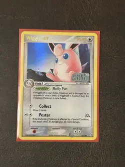 2006 Pokemon Crystal Guardians Stamped Holo 13/100 Wigglytuff - Image 2
