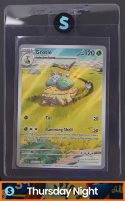 2024 POKEMON SV TEMPORAL FORCES - TEF EN #164/162 GROTLE ILLUSTRATION RARE - Image 1